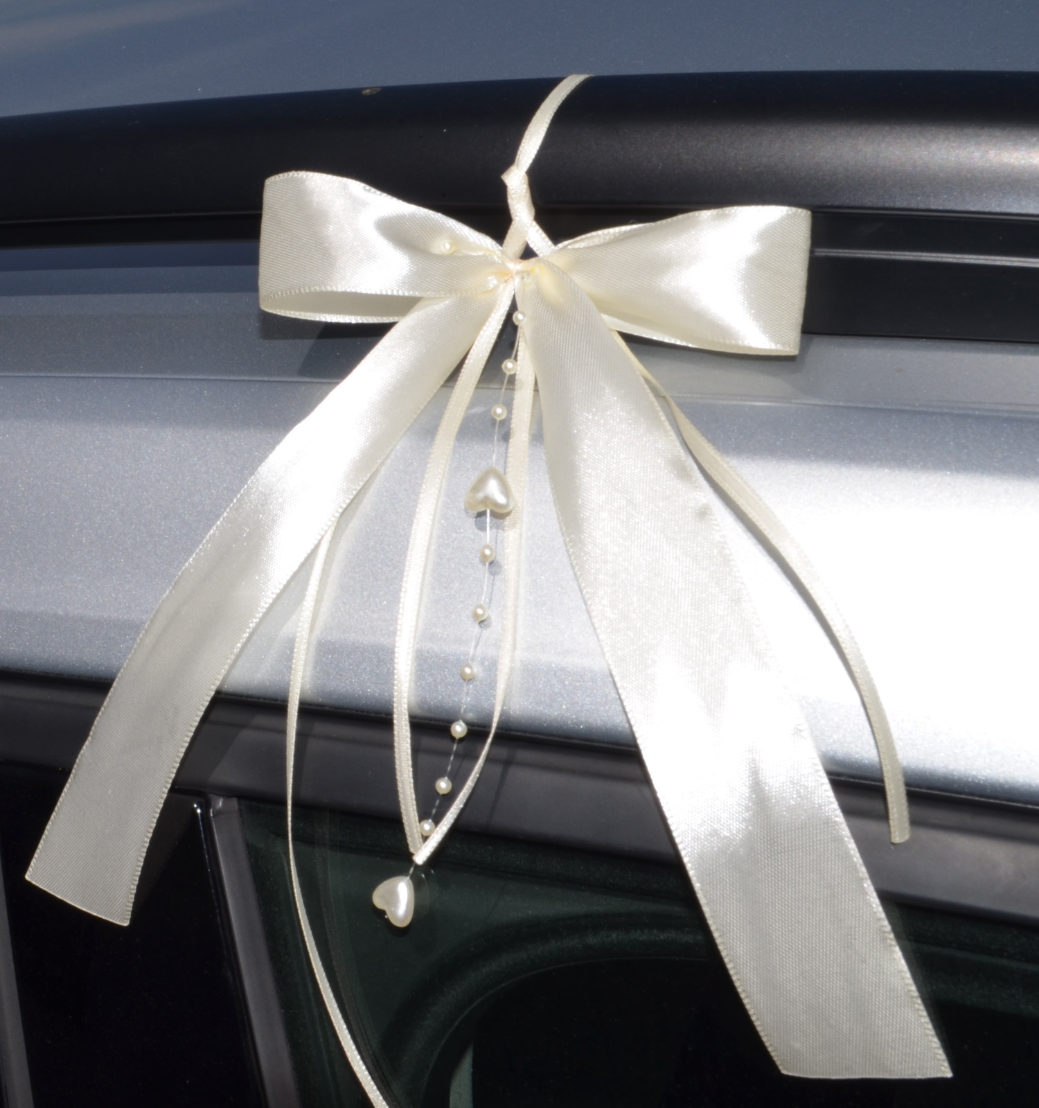 Autoschleifen Hochzeit Antennenschleifen Seidenblumendekoration für  Hochzeit